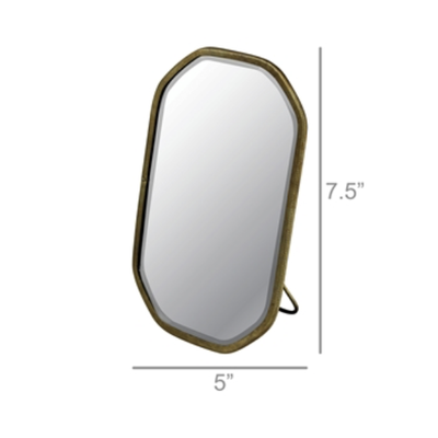 VADARA EASEL MIRROR, BRASS-RECTANGLE