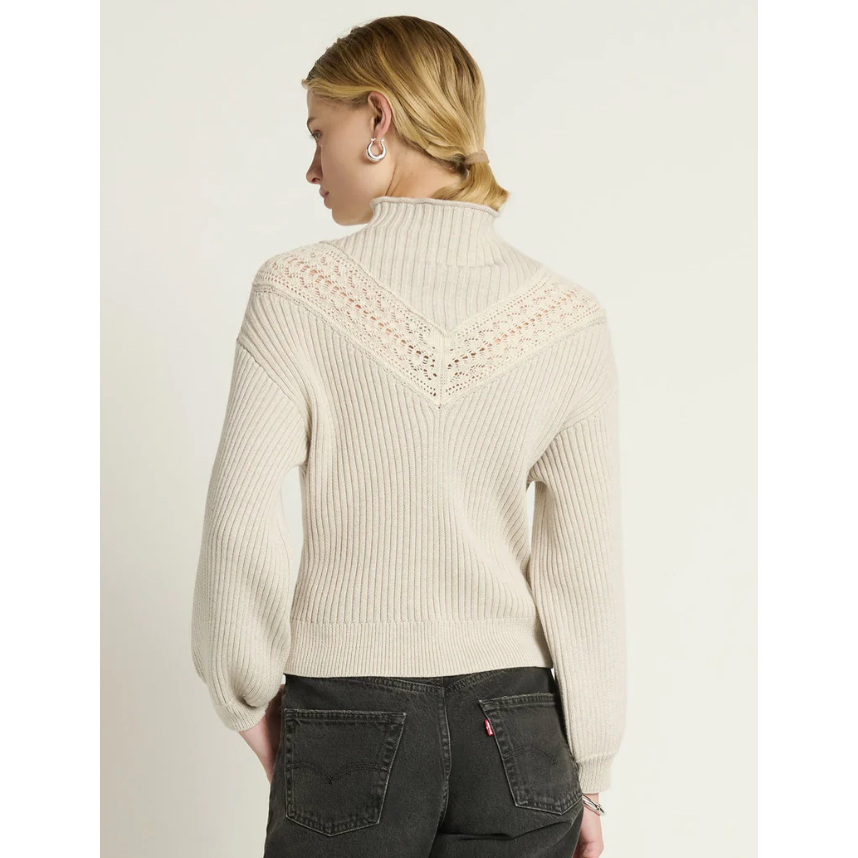 NATION LTD-Cassandra Mock Neck Pullover