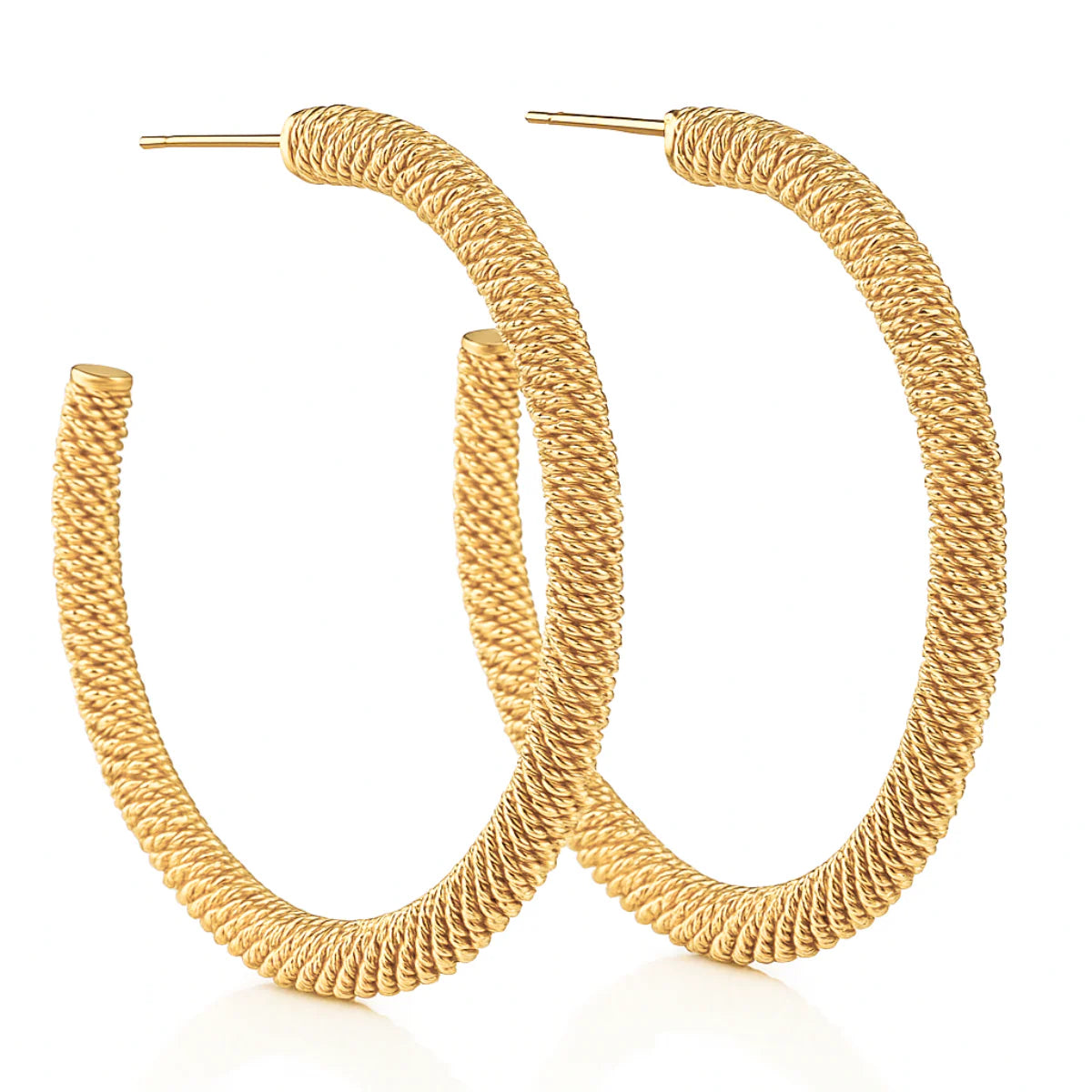 Ellie Vail - Lou Large Mesh Hoop Earring