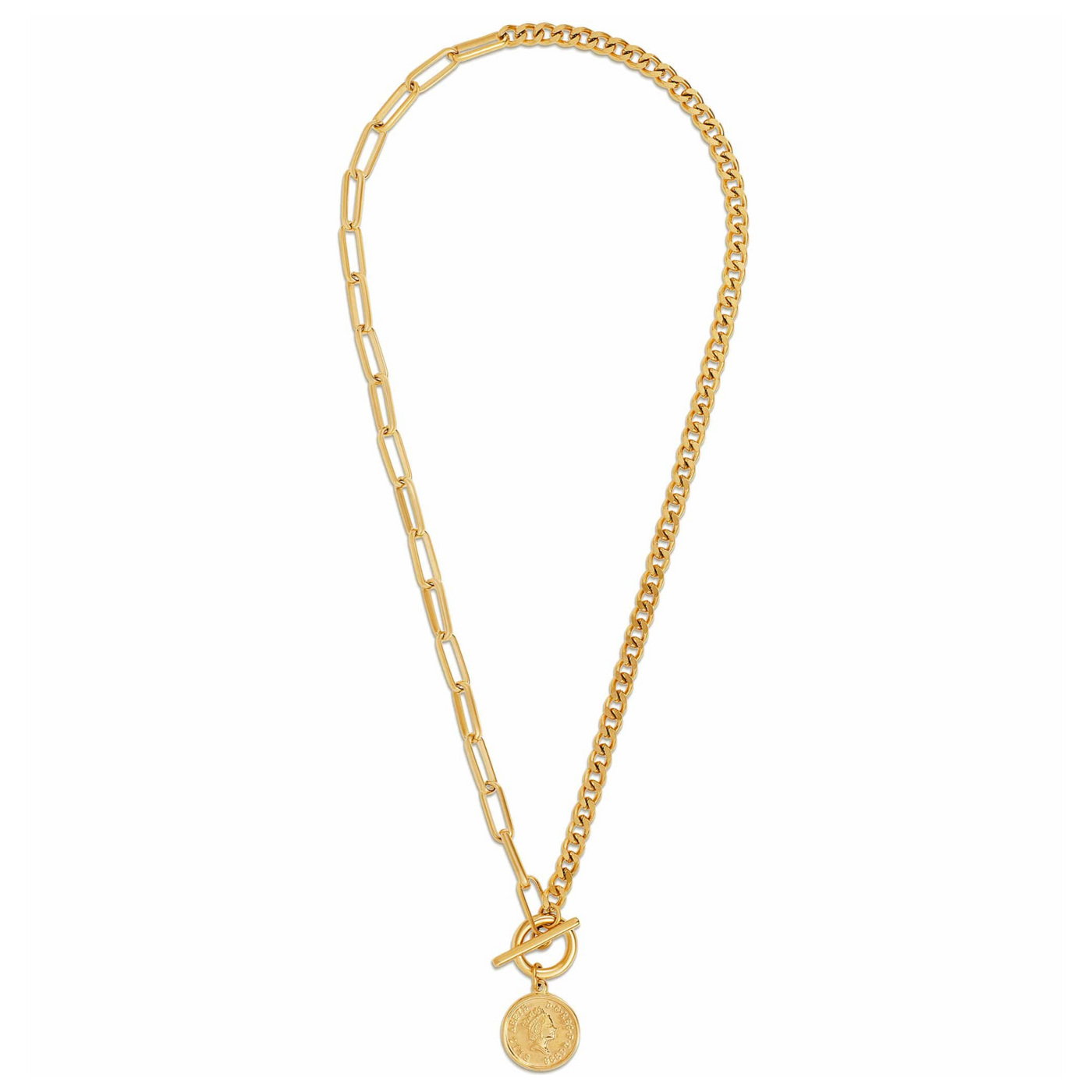 Ellie Vail - Stacie Toggle Chain Coin Necklace