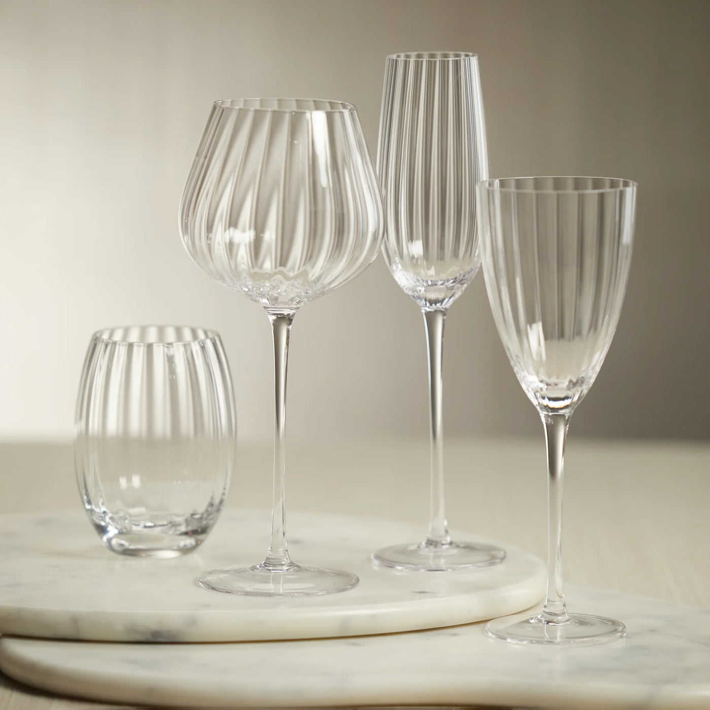 Madeleine Optic White Wine Glass