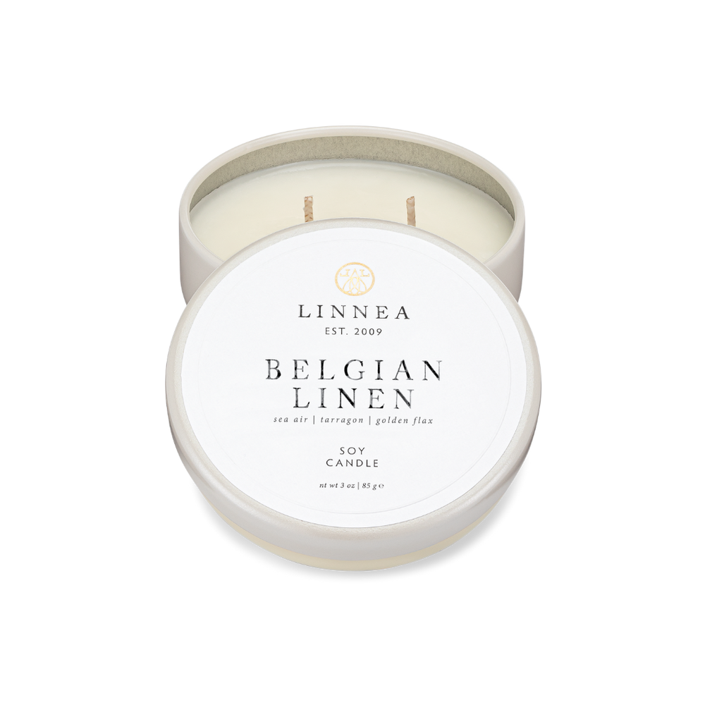 Linnea Belgian Linen Candle