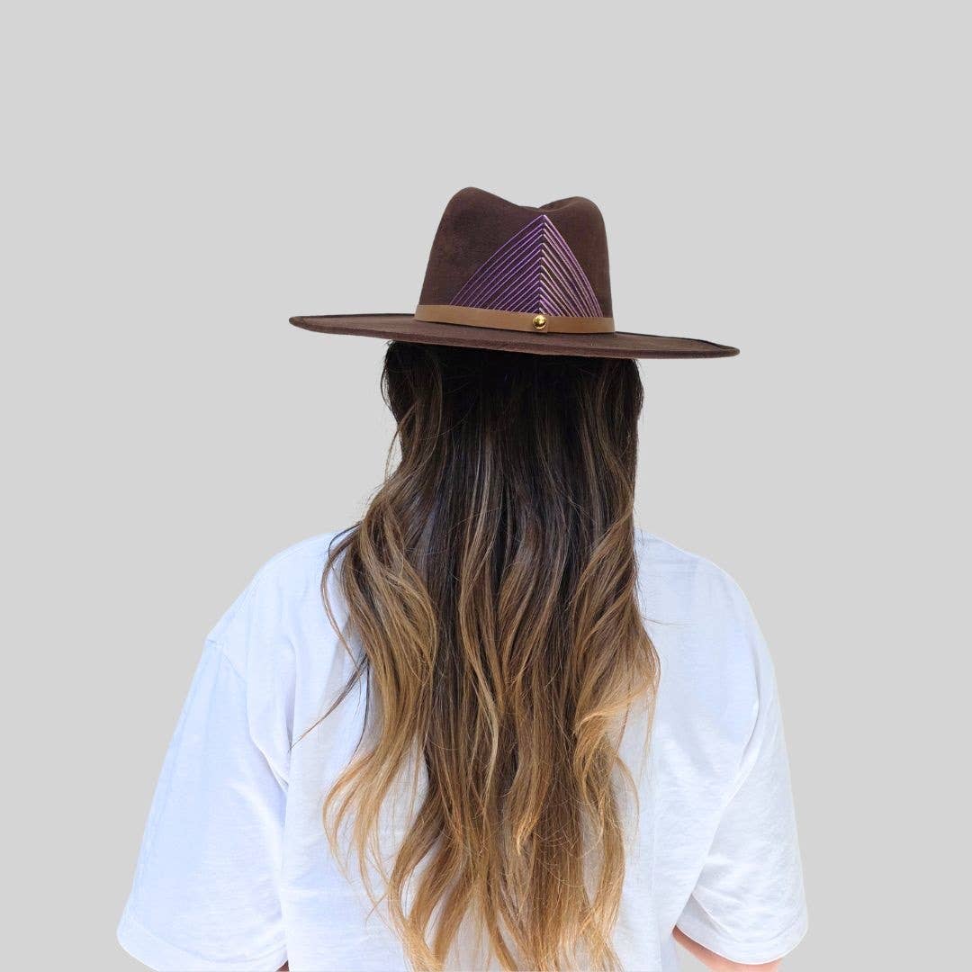 Darcy Rancher Crown Hat - Brown