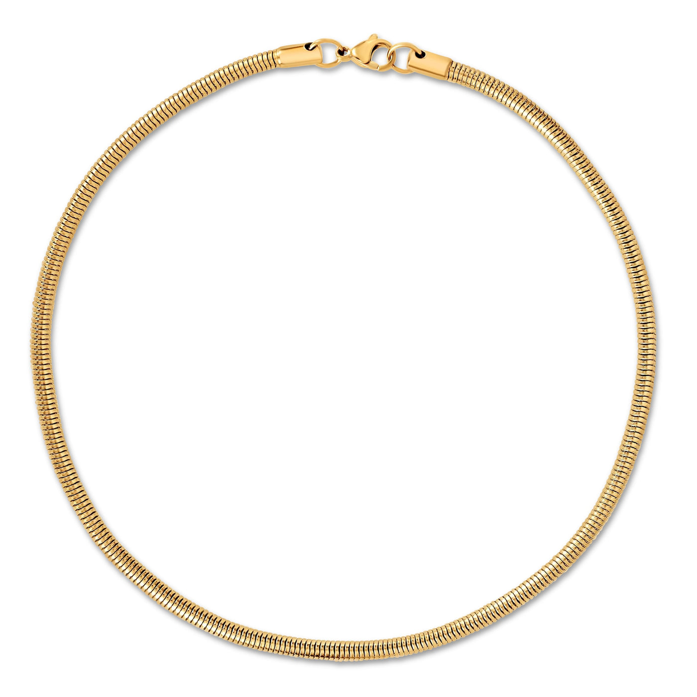 Candice Round Snake Chain Necklace - Ellie Vail