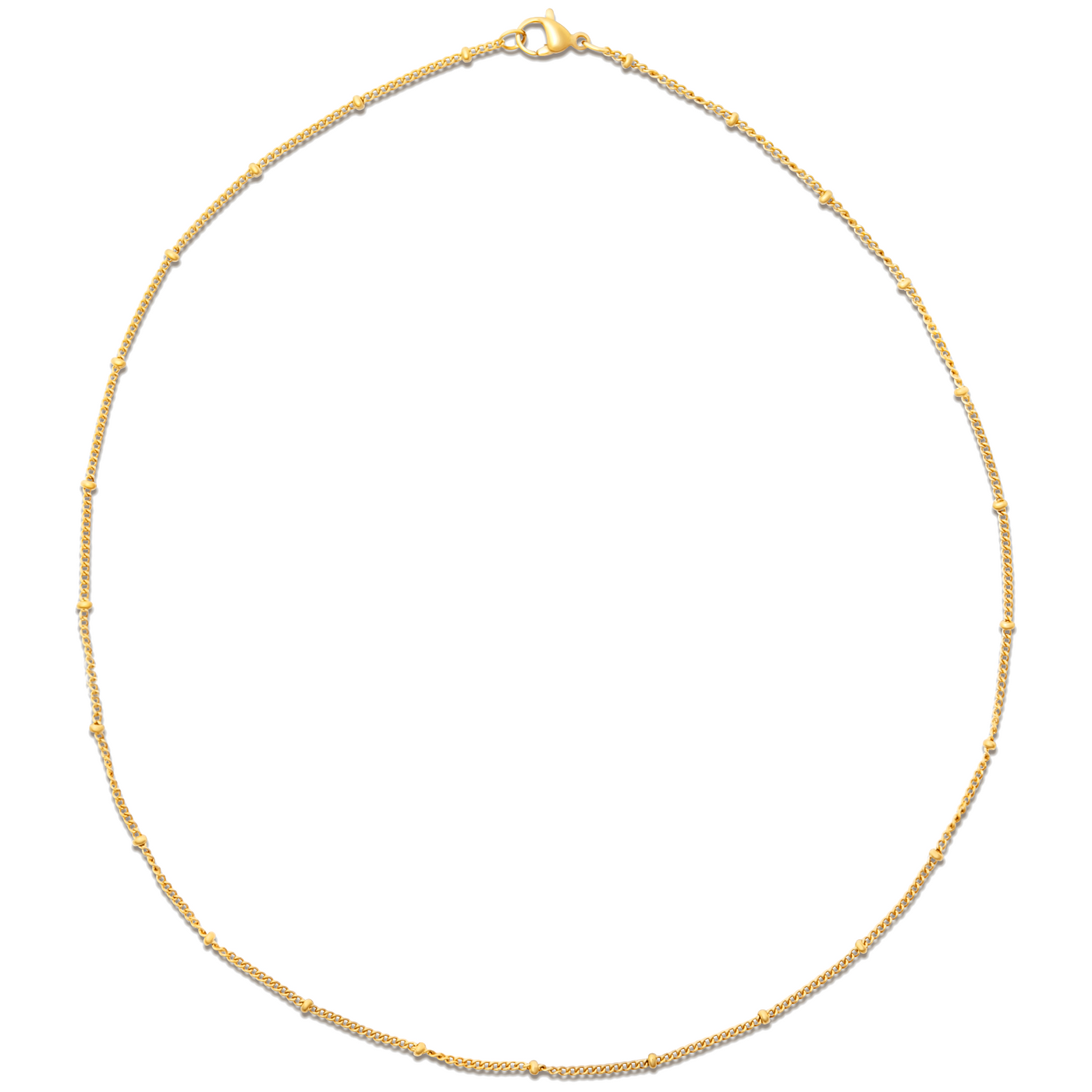 Helsa Dainty Beaded Chain Necklace - Ellie Vail