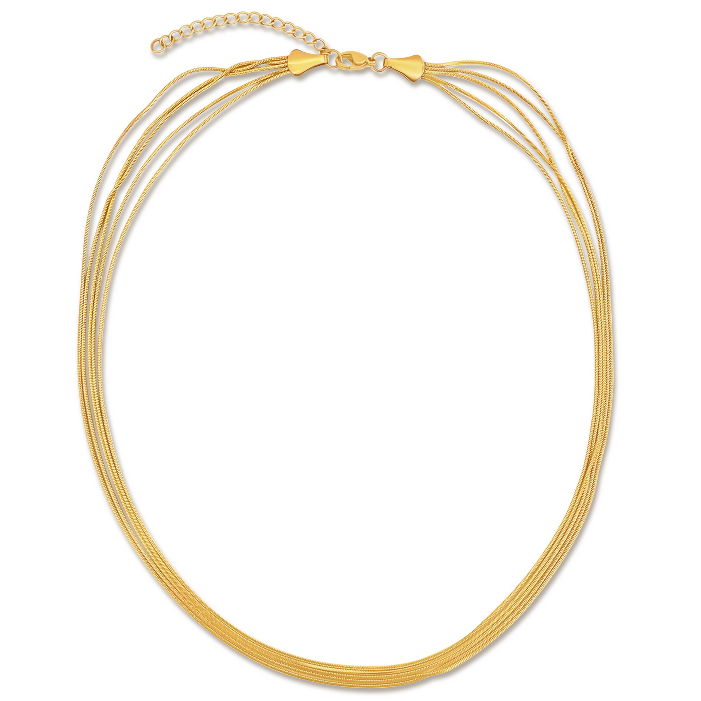 Justine Layered Chain Necklace - Ellie Vail