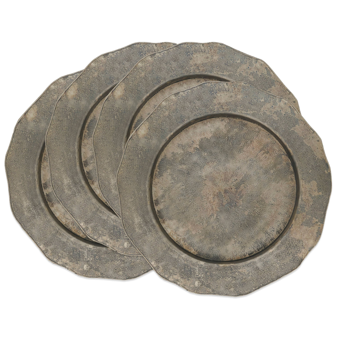 Scallop Edge Hammered Charger