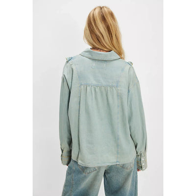 Free People-Tattered and Ruffled Top