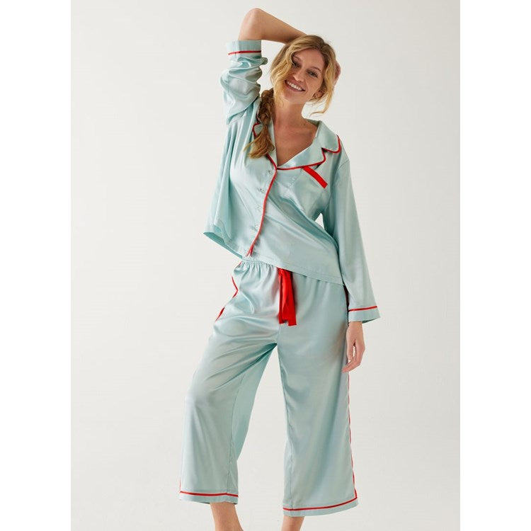 MER-SEA Satin Sailor Pajama Set