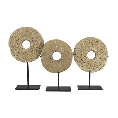 Millstone on Base - Small Set of 3