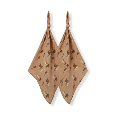 MilkBarn - Organic Cotton Burp Cloths - Alpaca