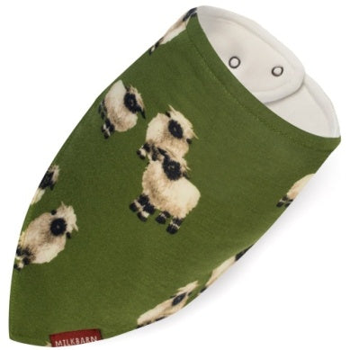 MilkBarn - Bamboo Kerchief Bib - Valais Sheep