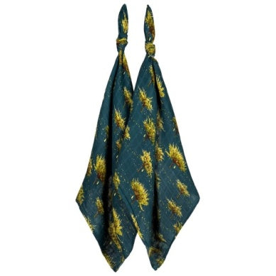 MilkBarn - Bamboo Burp Cloths - Firefly