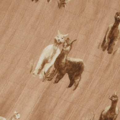 MilkBarn - Organic Cotton Swaddle Blanket - Alpaca