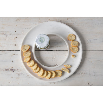 Marble Circle Cracker/Cheese Tray