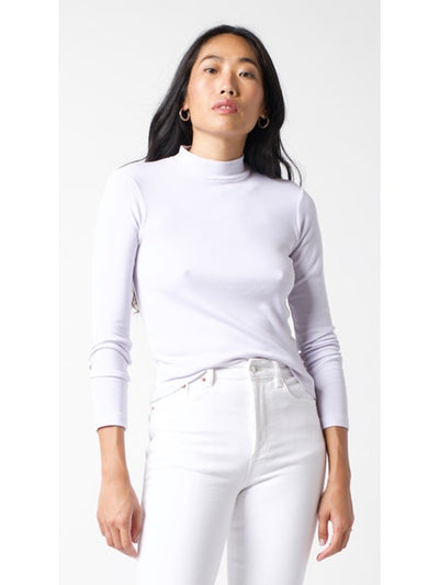 Cropped Mock Neck Top