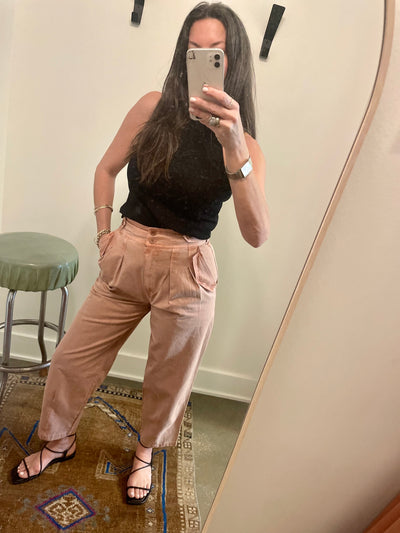 Pleated High Waist Pants
