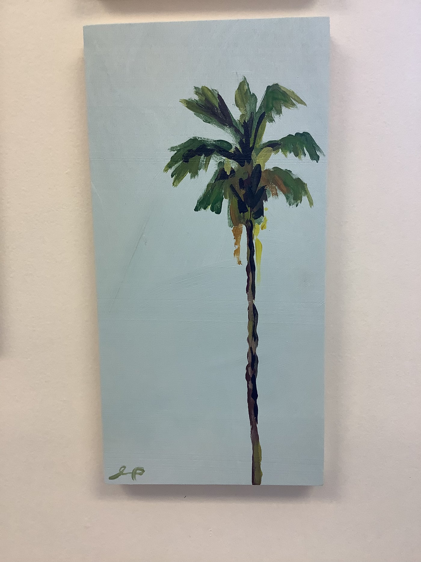 6x12 Acrylic Palm Tree on Wood