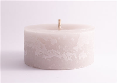 SMALL ROUND SHORT 1-WICK PILLAR CANDLE