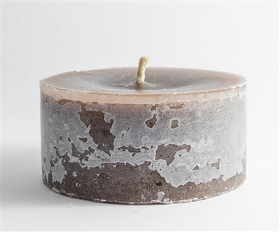 SMALL ROUND SHORT 1-WICK PILLAR CANDLE