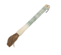 Small White Jade Abacus Disc Calligraphy Brush