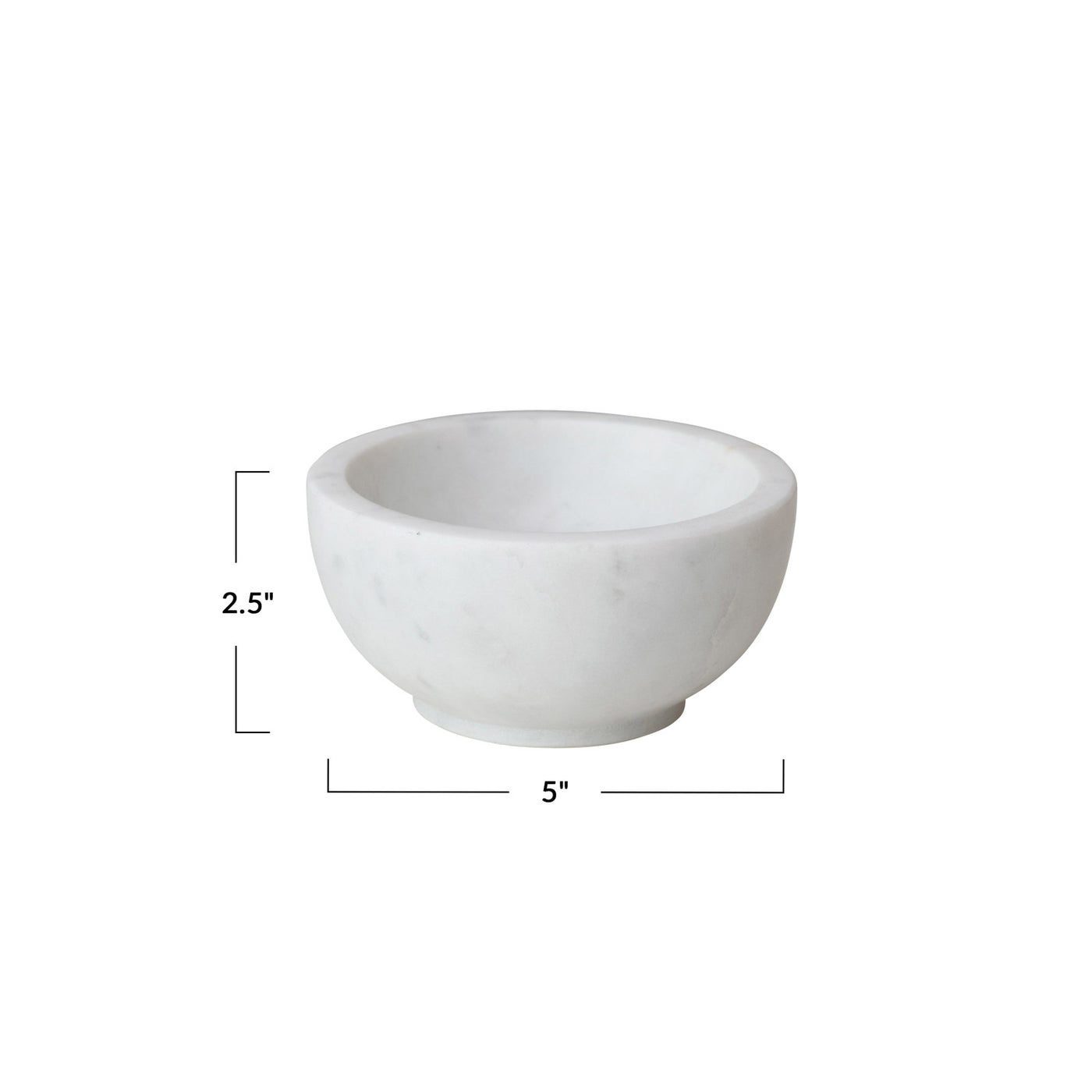 5" Round Marble Bowl