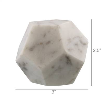 Marble Soapstone Geometric Object- Small